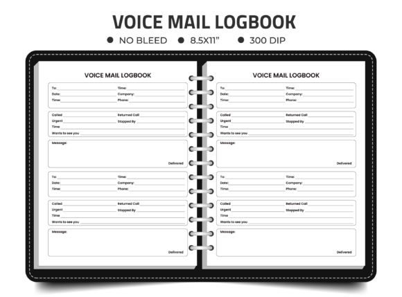 Voice Mail Logbook KDP Interior: A Strategic Tool for Publishers and Professionals Alike